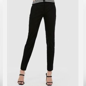 Express Women’s Columnist Ankle Pants Size 12 Black Stretch Low Rise